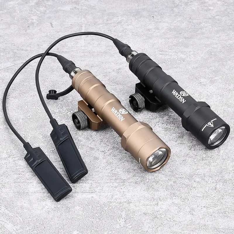 Vadsn Airsoft M600 M600B Tactical Powerful Flashlight LED Hunting Weapon Scout Light Fit 20mm Pcatinny Rail Rifle Accessories W250722