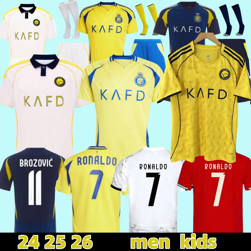 Riyadh Soccer Jersey al nassr 25 26 ronaldo B.FERNANDES JOAO FeLIX MANE 2025 2026 Men kids kit football shirt