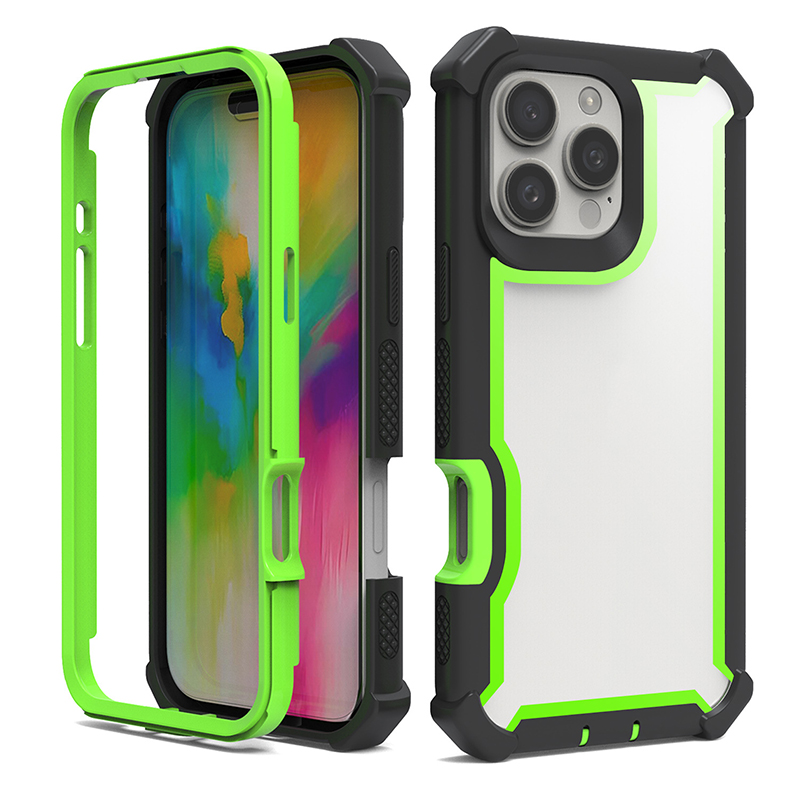 Four Corners Military Grade Heavy Duty Armor Rugged Clear Acrylic Case For iPhone 17 16 15 14 13 12 11 Pro Max Samsung S23 FE S24 Ultra S25 Edge A06 A