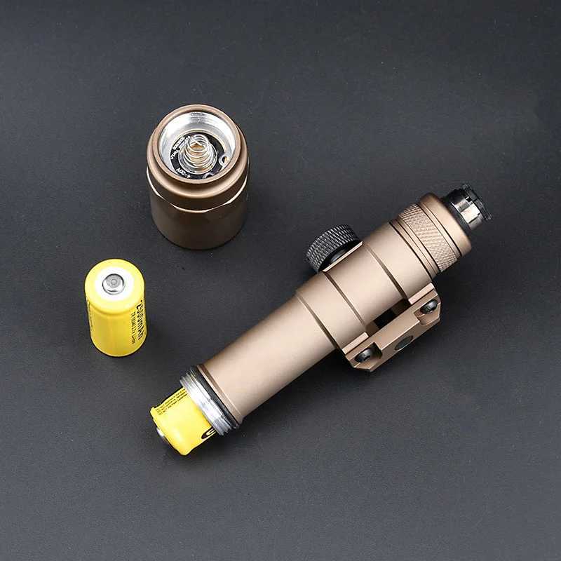 Tactical Airsoft Surefire M600 M600U With Dual Switch Weapon Scout Powerful Flashlight Hunting Outdoor Fits 20mm Picatinny Rail W250722