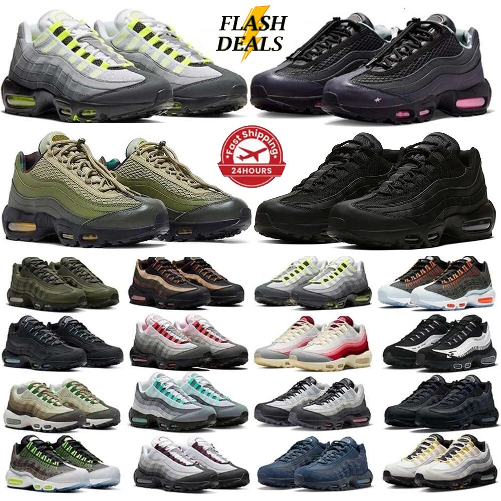 Designer Men 95 95s women Running Shoes Classic airism Black White Yellow Cool Grey Olive Midnight Navy Trainers Sneakers Outdoor Sports runners 36-45