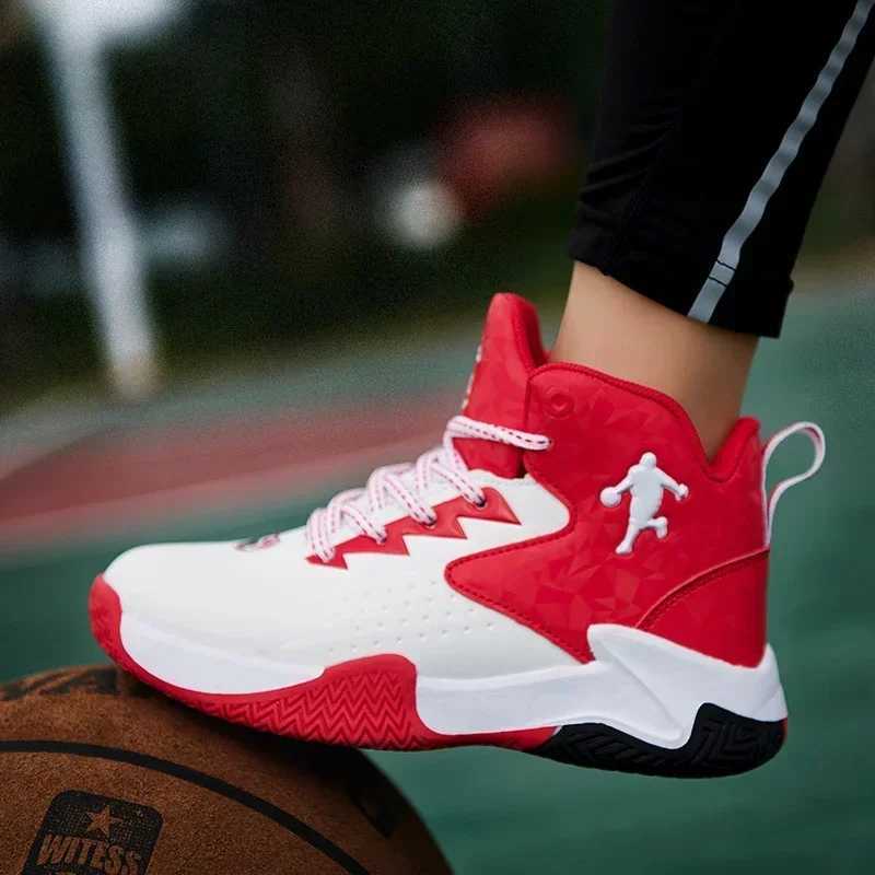Children Basketball Shoes for Boys Girls Kids Teenagers Breathable Non-slip Lace Up Indoor Outdoor Training Sneakers Tennis Shoes W250723