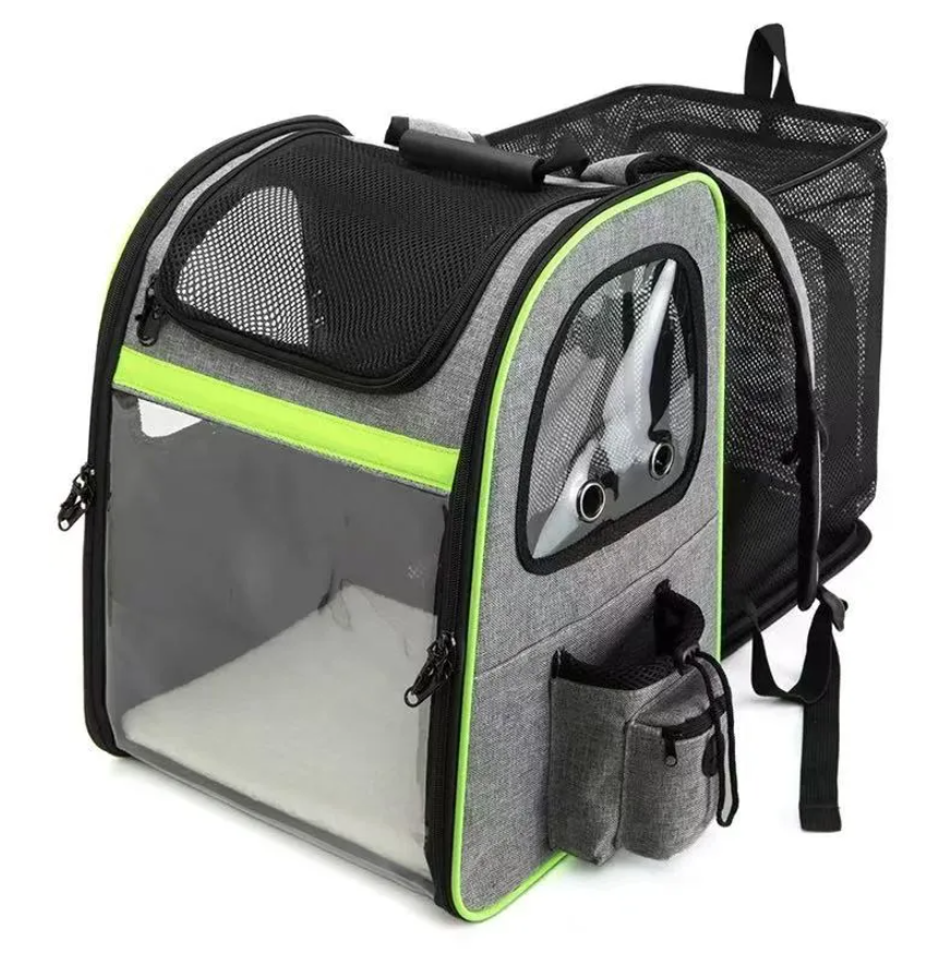 Cat bag - Portable dual-shoulder expandable large-capacity backpack for pets, with breathable design suitable for cats.