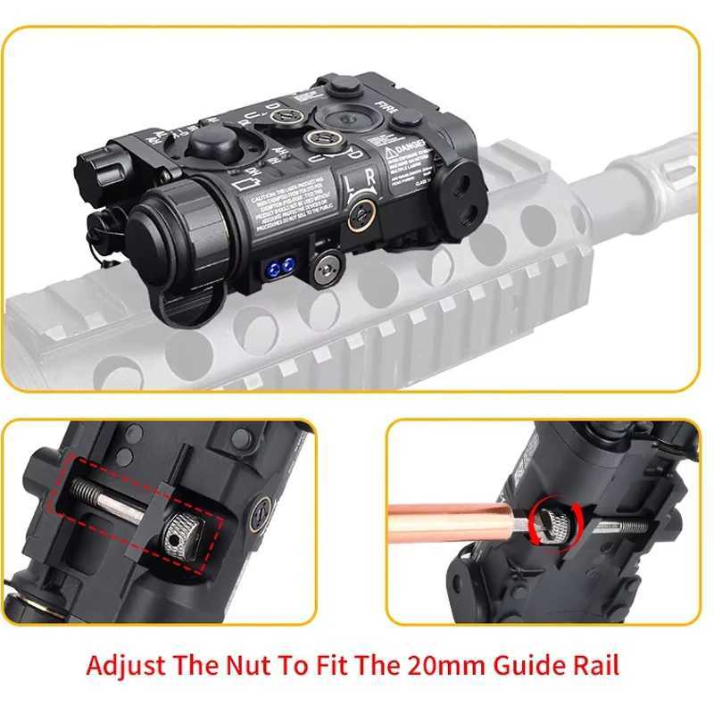 NGAL All Metal WADSN Red Green Blue Dot Strobe IR Ray Aiming LED White Light Hunting Scout Light Airsoft Weapon Accessory W250722