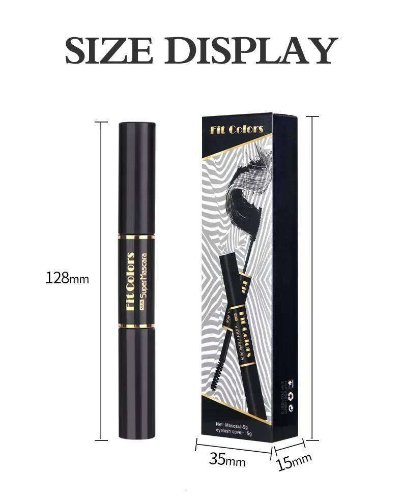 1pc Double head Waterproof Colorful Eyelashes Extension Thick Curling Quick Dry Long-lasting Blue ple White Mascara X250722