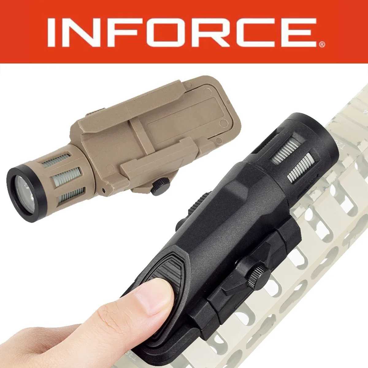 INFORCE WML WML-G2 Hunting Gun Scout Light Airsoft Weapon LED Strobe Constant Momentary Flashlight Fits 20mm Picatinny Rail W250722