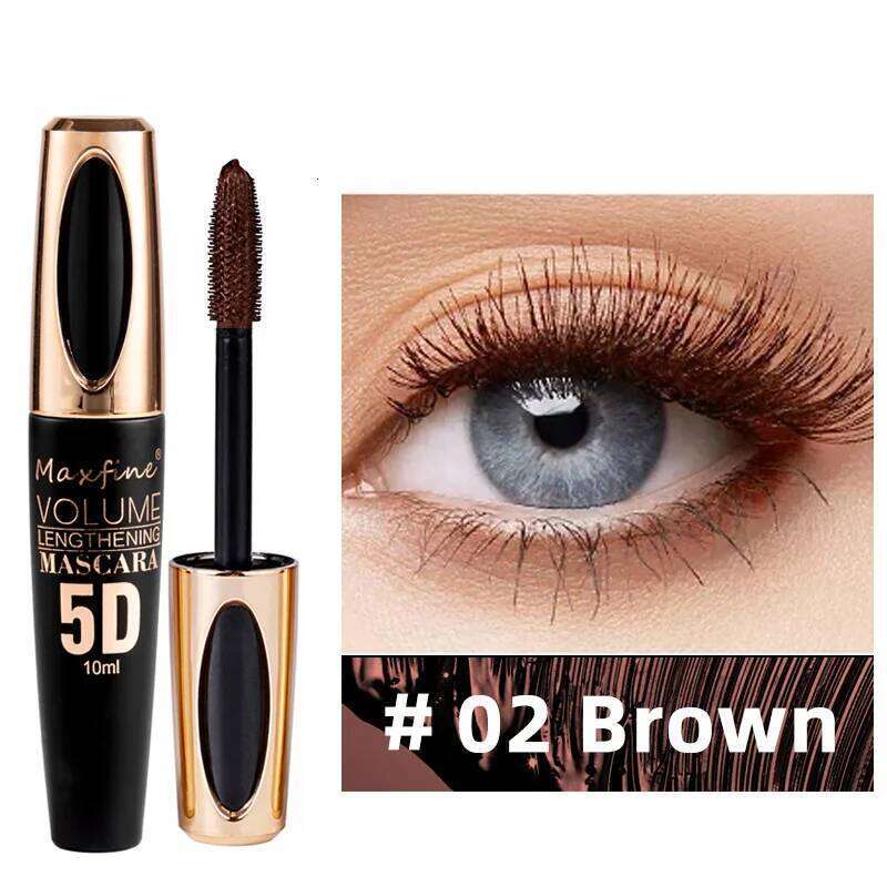 5D Mascara Waterproof Sweatproof Non-sdgy Non-sdge Natural Lengthening Lasting Cosmetics Makeup Cosmetic X250722