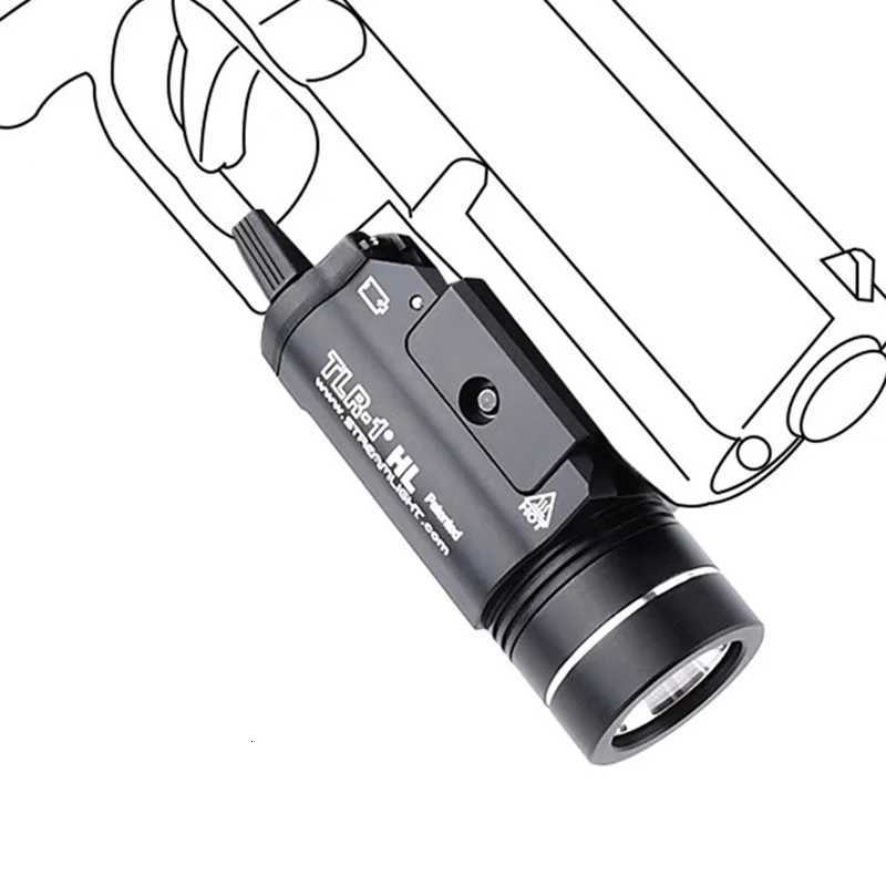 1 Tactical Highlight Flashlight Tactical Light 800 Lumen LED Electronic Hanging Torch/strong Light/Flashing Tactical Light W250722