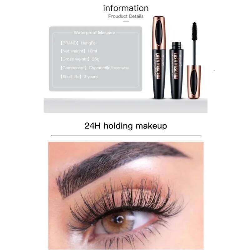 HENGFEI 4D Lash Long Wear Thick Slender Curling Dry Quick Black Waterproof Anti-Sweat Non-Sdge Mascara X250722