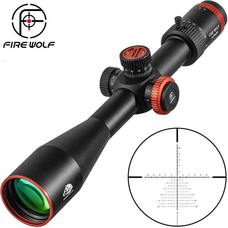 Fire Wolf QZ 6-24X50 FFP Hunting Tactical Optical Sight Sniper Rifle Scope Airsoft Accessories Spotting Scope for Rifle Hunting W250723