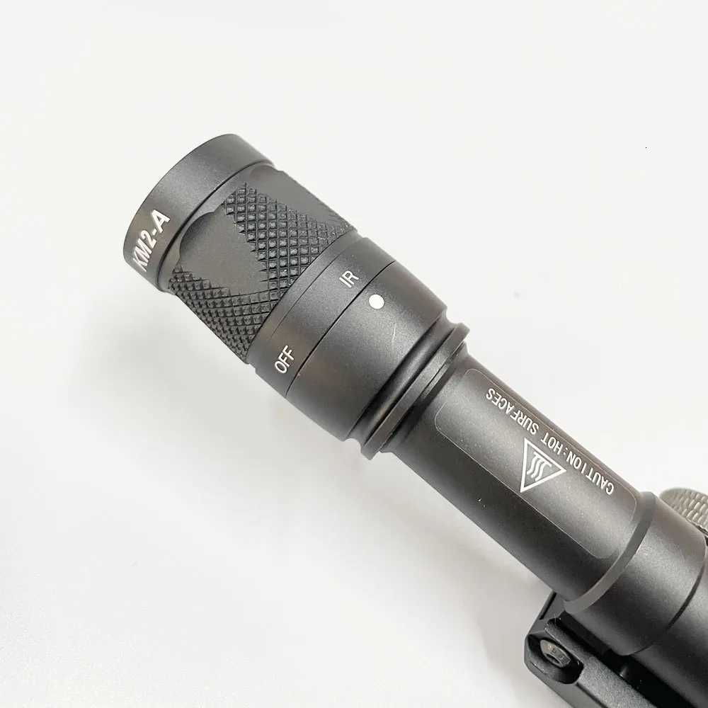 1R Scout Light M600V-IR Tactical Weapon Light Infrared Laser LED White Light Dual Output /w Pressure Switch for Hunting W250722