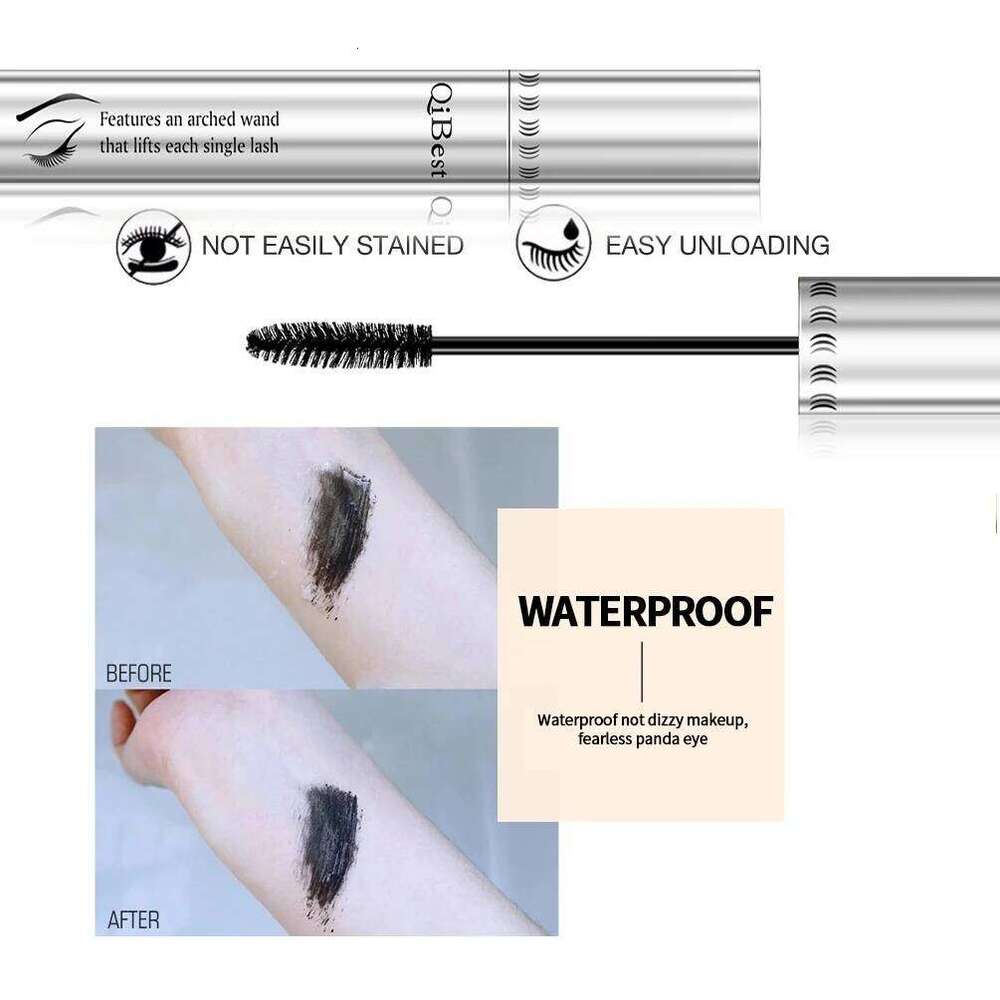 QIBEST Cosmetics 1/3/5 pcs Black Mascara Lengthens Eyelashes Extra Volume Waterproof Natural Lashes Female Professional Makeup X25072
