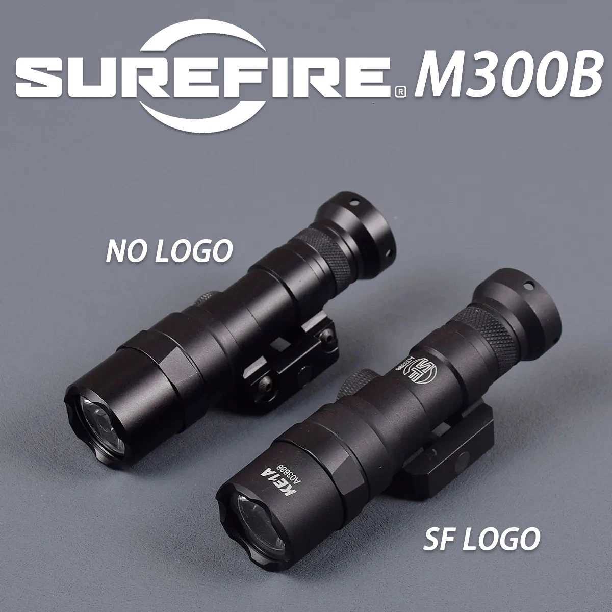 Tactical Airsoft Surefire M300 M300B M300A LED Weapon Scout Light For 20mm Rail AR15 M4 M16 Flashlight Hunting Metal Torch W250722