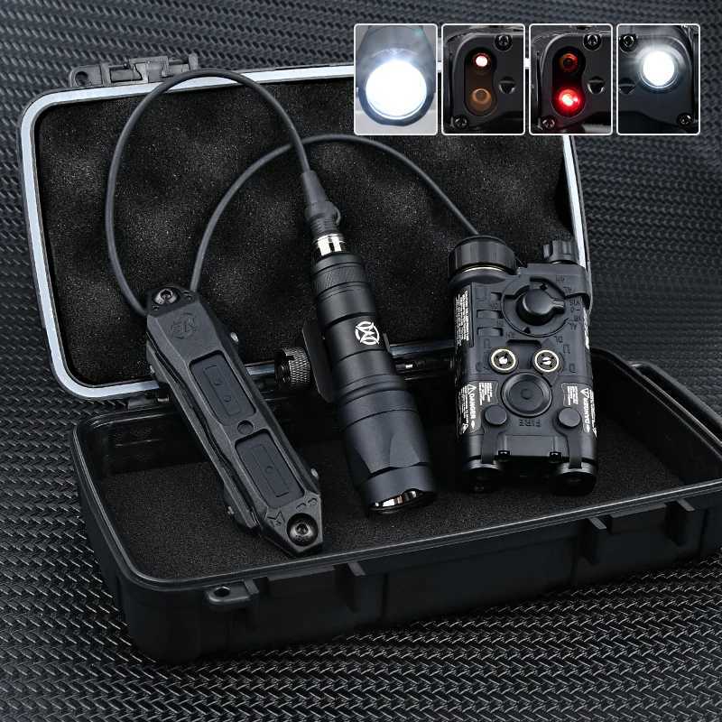 300M L3 Red Green IR Laser M300 M300A Flashlight Double Control Switch Tactical Hunting Scout Light Airsoft Gear W250722