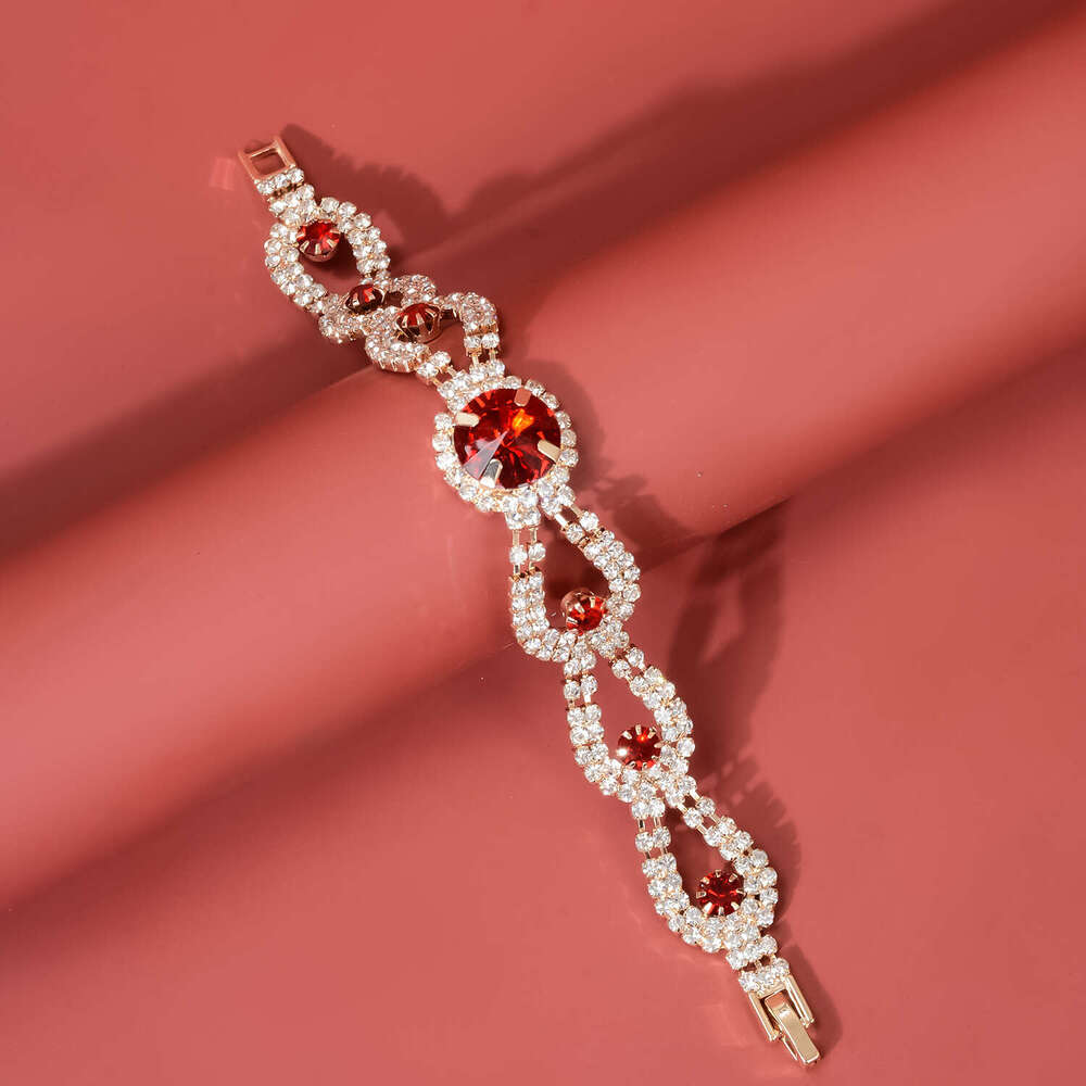 Trendy Jewelry Full Dia Glass Exaggerated Bracelet Evening Dress Versatile Accessory