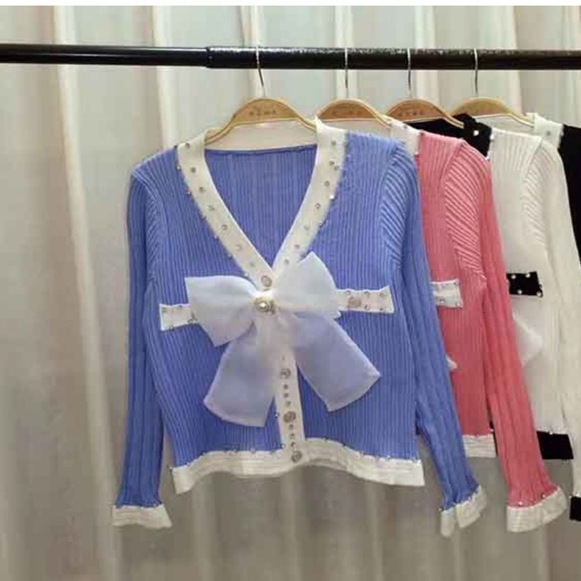 Korean Fashion Knitted Cardigan Women Clothing Spring New Vintage Chic Slimming Short Sweater Women Coats Tops Button Vintage250723