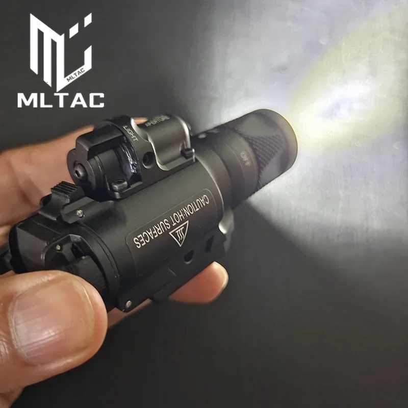SOTAC Tactical Metal X400V X400U X400 Flashlight White LED/Red Laser/Strobe Hunting Weapon Hanging Scout Light Fits 20mm Rail W250722