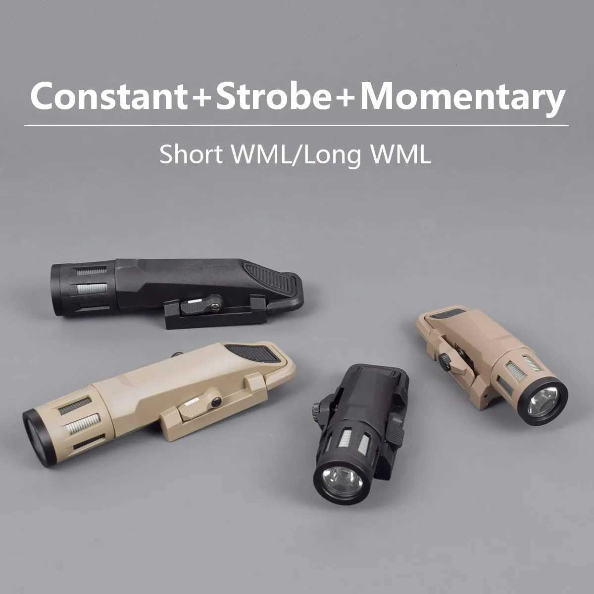 Tactical INFORCE WML Masterfire APL Weapon Gun Light For Airsoft Pistol Rifle Fits 20mm Picatinny Rail Hunting Flashlight W250722