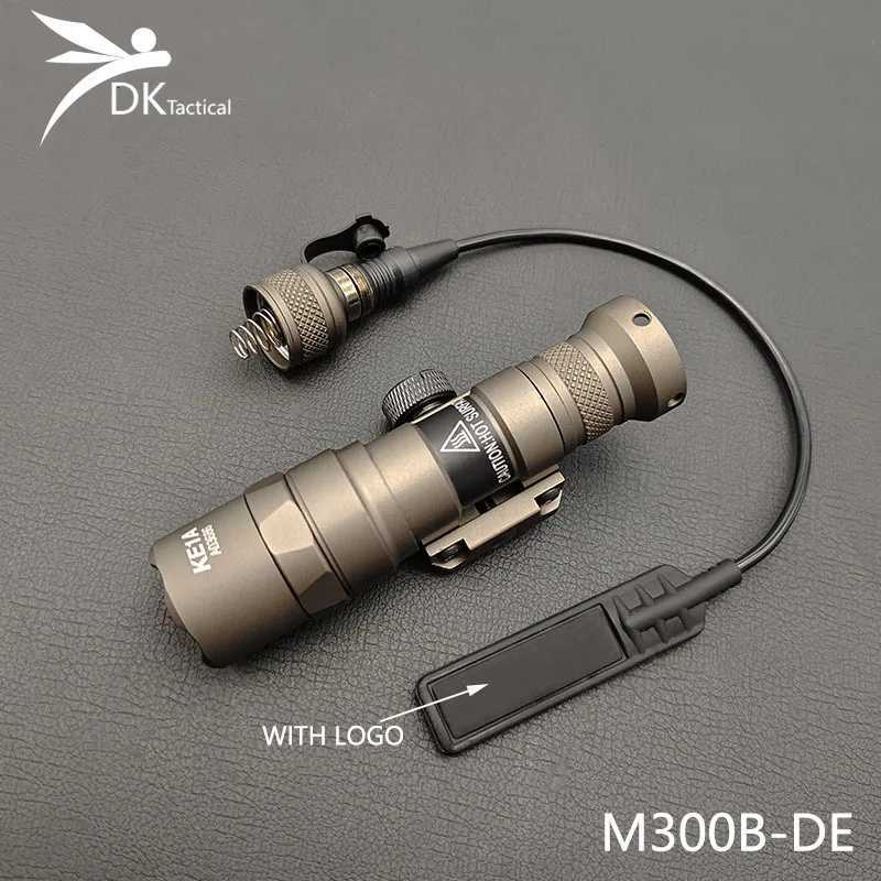 Sotac Tactical SF M300 M600 M600B Flashlight Airsoft Weapon Light With CNC Pocket Panel Slot Fits MLOK 20MM Rail Scout Light Set W250722