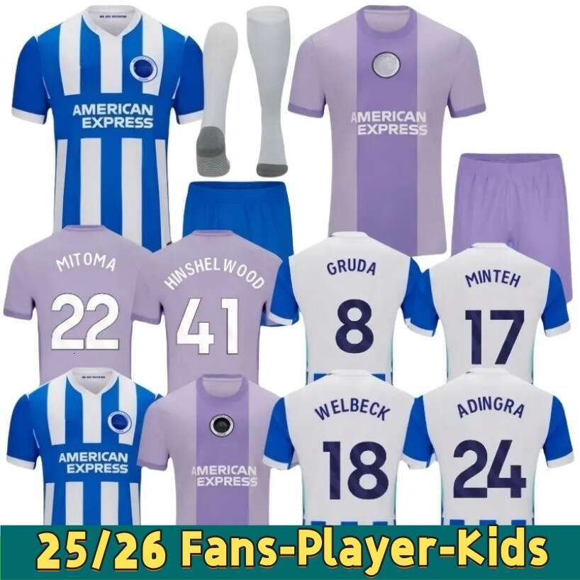 MITOMA 25 26 BrightonS jerseys GROSS 2025 WELLBECK Seagull ENCISO PROPPER BHAFC football shirt MARCH Men Kids Kit BRIGHTON fc Limited Edition and hove Alb ion