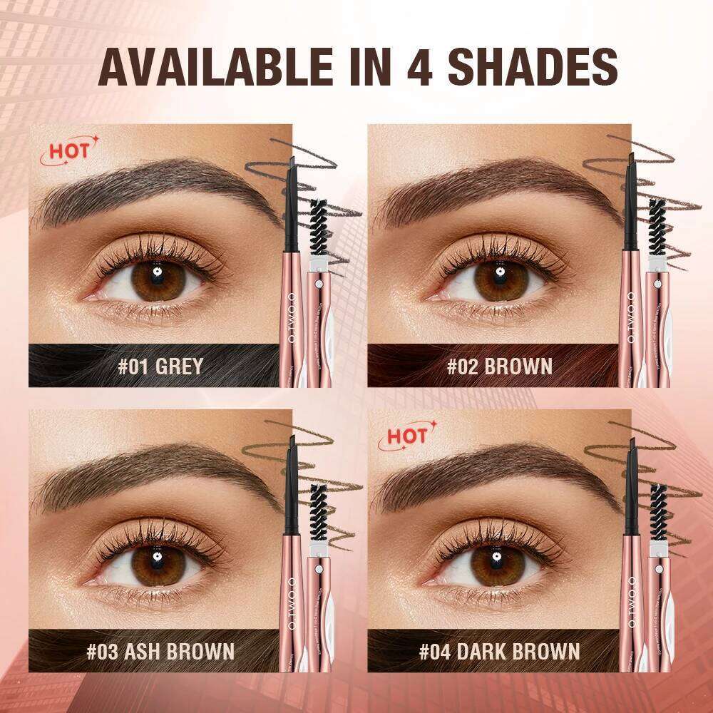 Wholesale O.TWO.O Pencil Fine Precise Definer Waterproof Natural 4 Colors Brown Eye Brow Pen With Eyebrow Trimmer X250722
