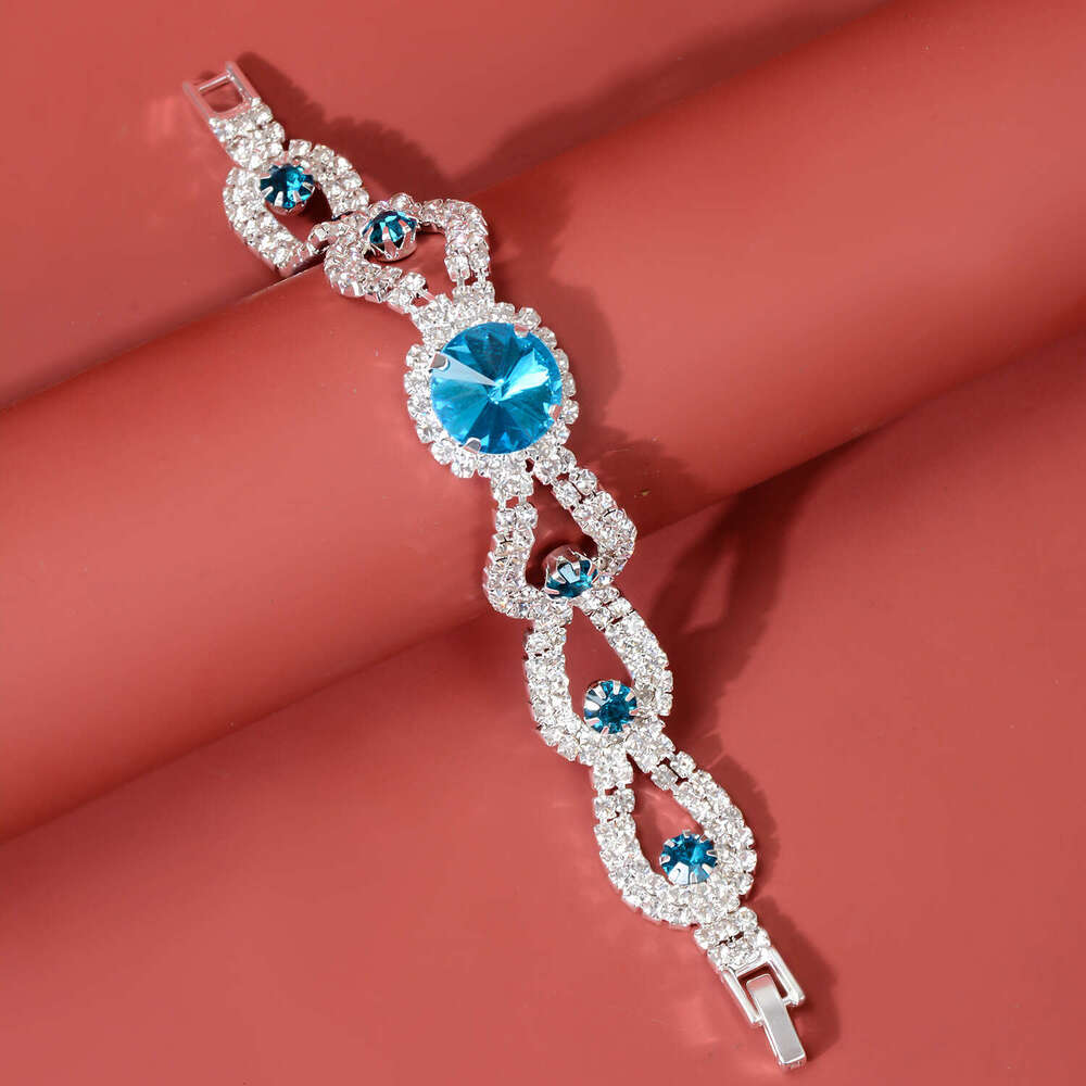 Trendy Jewelry Full Dia Glass Exaggerated Bracelet Evening Dress Versatile Accessory