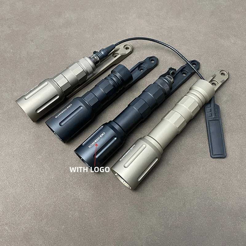 Tactical Airsoft Metal Scout Light V2 Flashlight and SF Pressure Switch with Lightbar Scout Mount Fits MLOK Rail Weapon Torch W250722