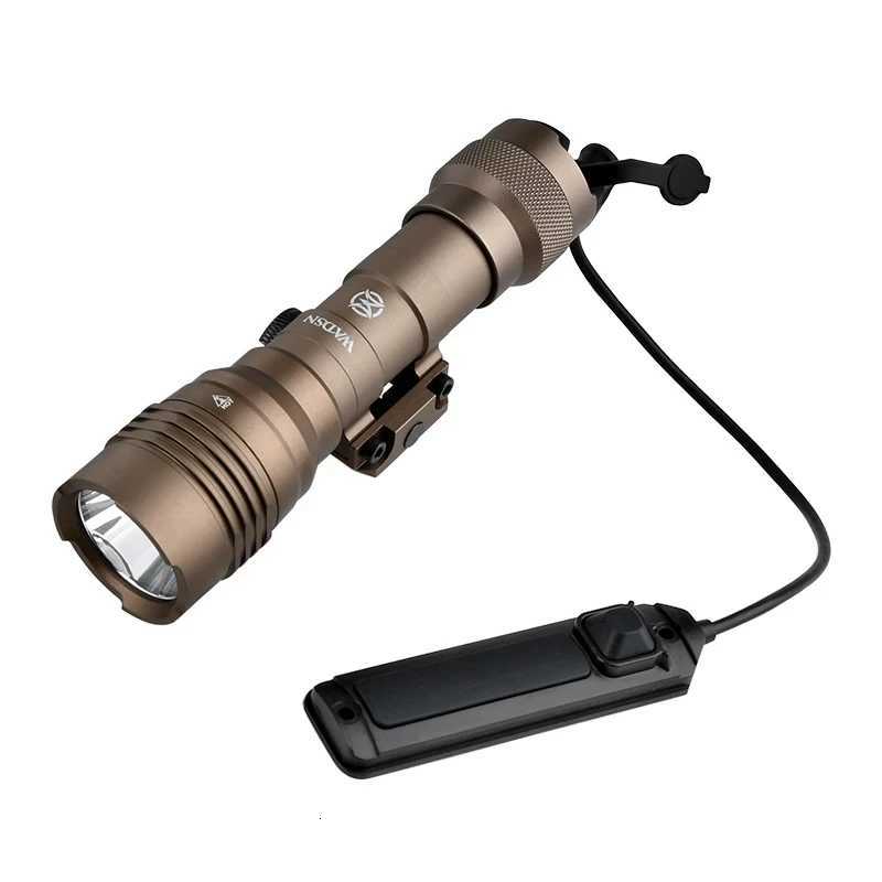 WADSN Airsoft Tactical Metal Flashlight Strobe Scout Light AR15 Rifle Weapon Lamp 800 Lumens Hunting Fits 20mm Picatinny Rail W250722