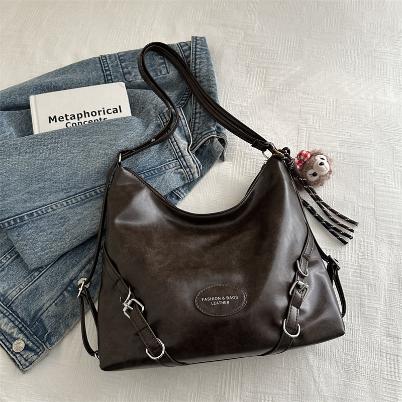 2025 Summer new women's crossbody women's bag large capacity women's handbag new retro fashion crossbody bag new women's shoulder 
