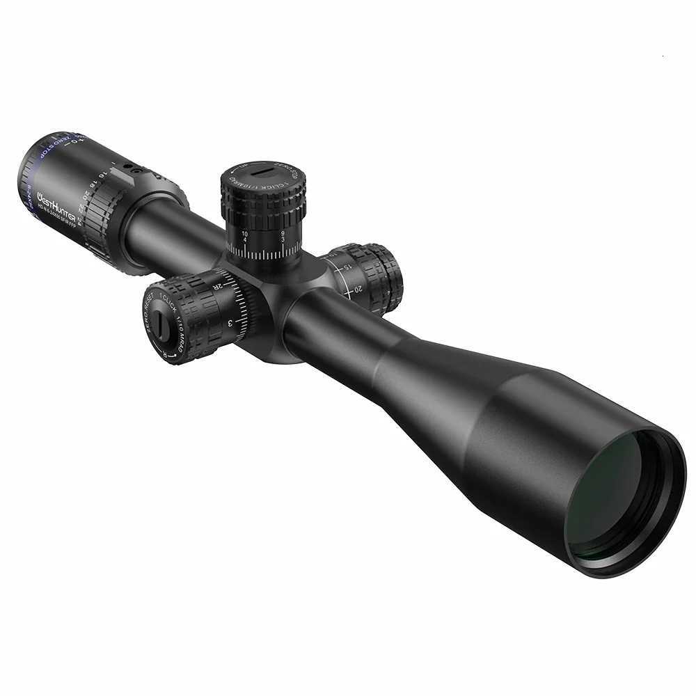 WestHunter HD-N 6-24X50 SFIR FFP ZERO STOP Scope First Focal Plane Riflescope /0MIL Red Illumination Hunting Optical Sights W250723