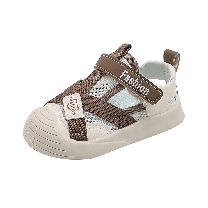 Kids Summer Fashion Breathable Sports Kid's All-match Casual Mesh Walkfashion Toddler Soft Soled Beach Sandals Infant Baby Shoes Sandal Size 16 -