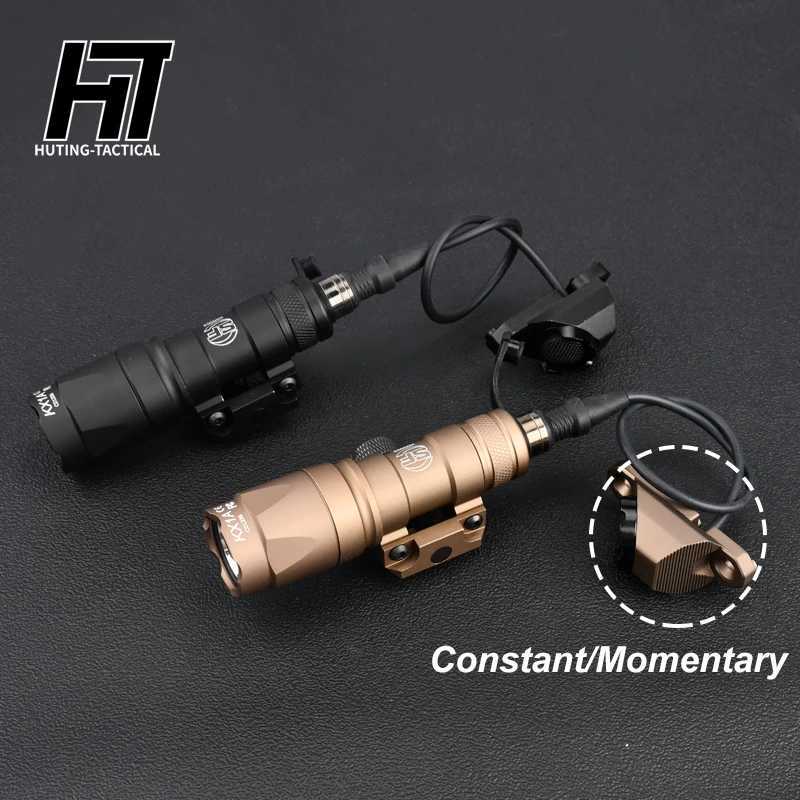 Tactical M300 Surefire M300A MINI Scout Metal Flashlight Mod Button Switch Airsoft Equipment Weapon Hunting Rifle Light Accessory W250722