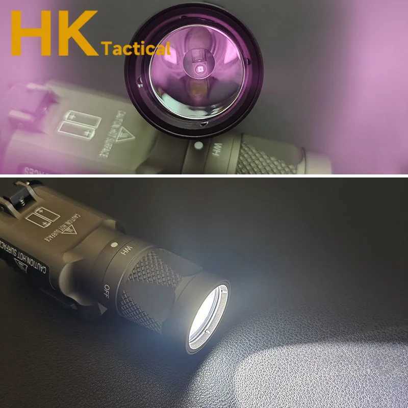 300V IR Scout Light Tactical X300 X300U LED Flashlight Fits 20mm Picatinny Rail Airsoft Hunting Gun Weapon Lights W250722