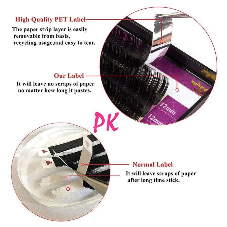GLAMLASH wholesale 16Rows High quality mink synthetic eyelash single natural eyelashes fake false eye lash make up X250723