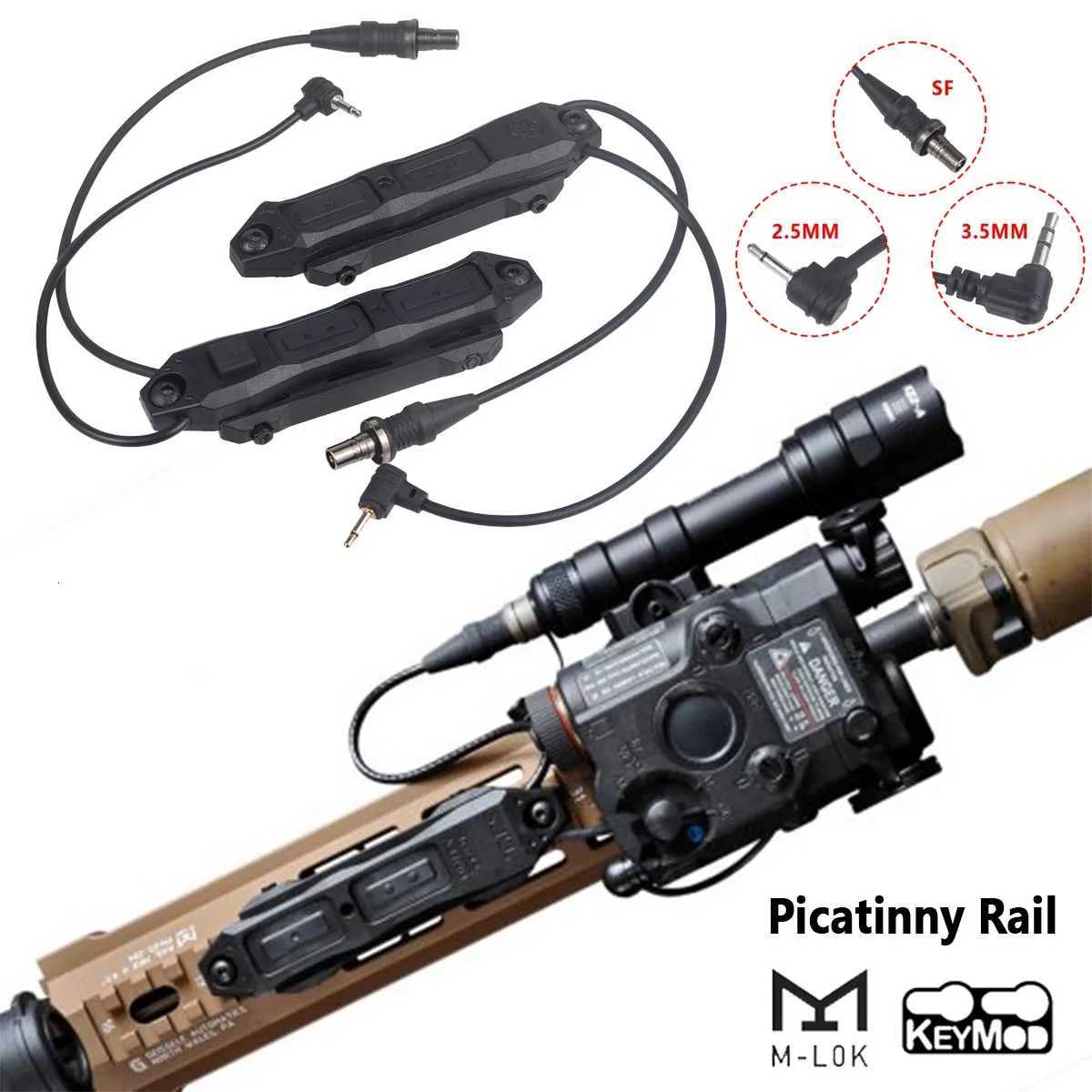 Surefire M300 M600 Pressure Remote Dual Function Switch for Mlok Keymod DBAL A2 PEQ 15 NGAL MAWL Flashlight Weapon Scout Light W250722