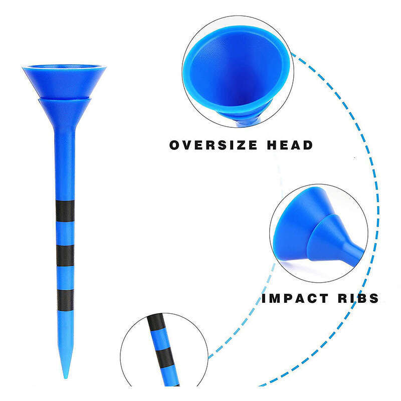 Off-the-shelf golf plastic ball nail mug 83mm ball nail GolfTee multicolor bulk cup Multicolor Plastic Golf Tees Set - Conical Design for Stable Tee O