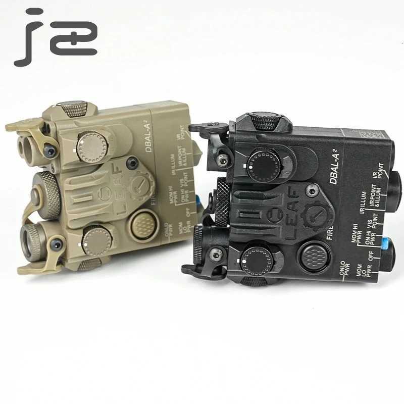 Tactical Weapon Light Dbal A2 Flashlight White Light Red Green Laser Aiming Equipment for Outdoor Hunting Airsoft Accessories W250722