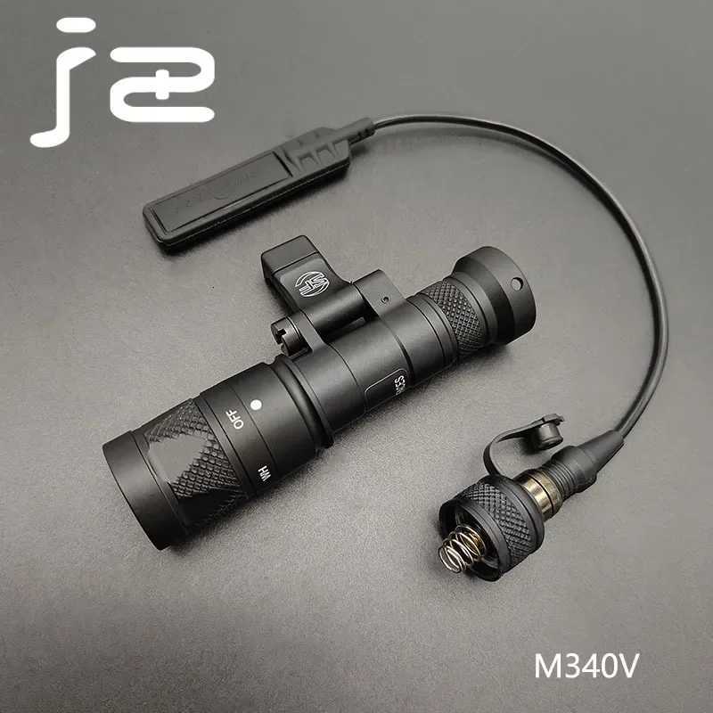 Tactical Surefire M640V M640DF M340V Scout Light Strobe/1400 Lumens High-Power Weapon Flashlight for Airsoft 20MM Rail Spotlight W250722
