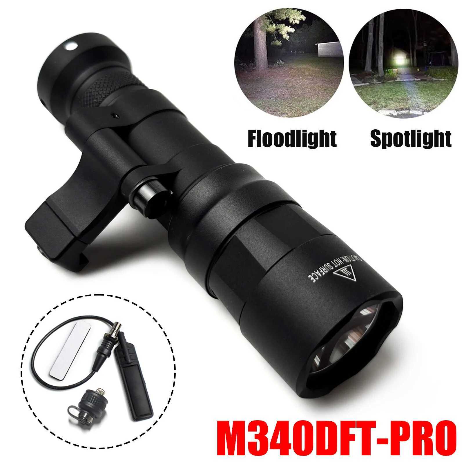 Tactical Light M340DFT PRO Tactical Flashlight 650 LM LED Weapon Light Mlok Mount Fits 20mm Rail Tactical Light for Airsoft W250722