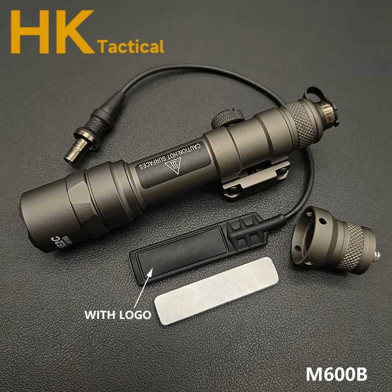 Airsoft SF M600 M600B M300 Flashlight LED Tactical Hunting Rifle Scout Light Gun Weapon Lights 600 Lumens Remote Pressure Switch W250722