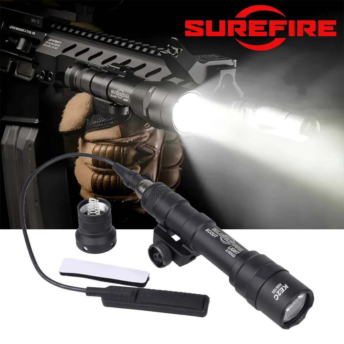 Surefire M600B M600C M600 M300B M300 Tactical Weapon Scout Light SF M300A Rifle Airsoft Flashlight LED Spotlight Gun Lamp W250722