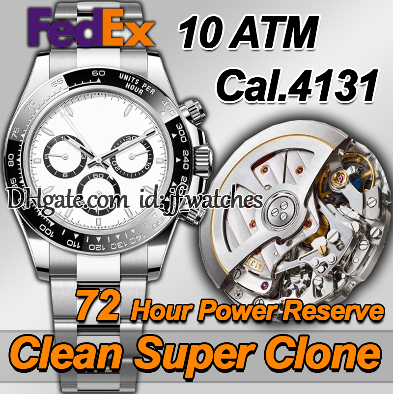 Men Watches Men Designer Watches Top Quality Luxury Super Clean Factory Watch 40MM Automatic Chronograph Cal.4131 Movement Ceramic Bezel Sapphire Diving 100M Watch