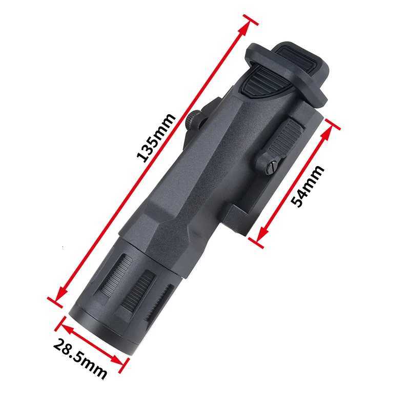 20MM Picatinny Rail Tactical APL/WML White LED Light Reconnaissance Outdoor Hunting Constant Strobe Nylon Flashlight W250722
