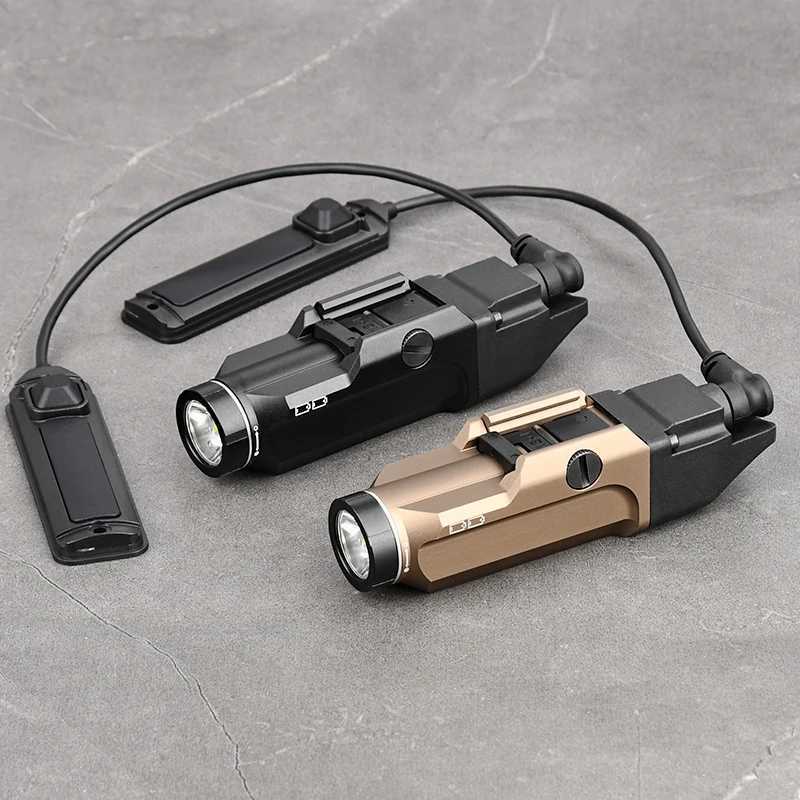 1000Lumen Hunting Scout Light Tactical Weapon Gun Flashlight Toy Pistol Lamp High Power Torch Metal CS Wargame W250722