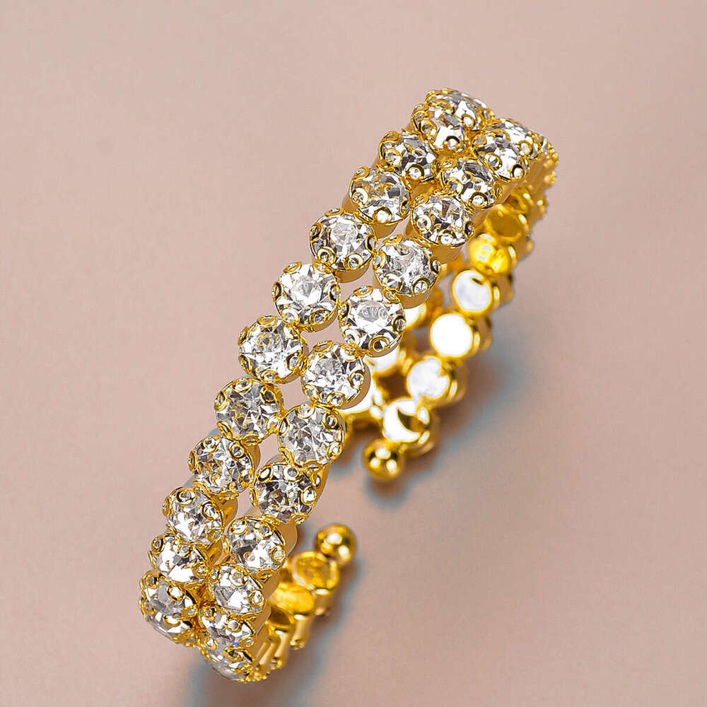 Trendy Jewelry Colorful Dia Wide Open Bracelet Summer New Women's Personality Clothing Accessories