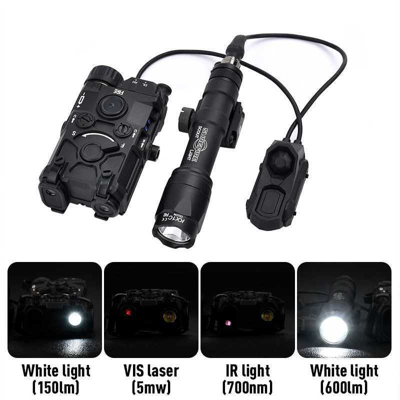 ogl Red Dot Green Blue Ir Laser SF M300A M600C Surefire Flashlight Strobe Led Scout Light Dual Remote Switch For Hunting Weapon W250722