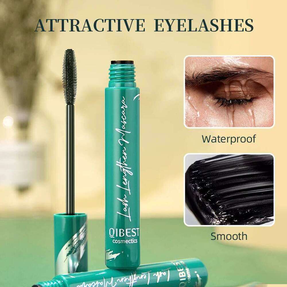 QIBEST 4D Waterproof Curl Natural Thick Eyelash Lengthening Long Lasting Black Mascara Eye Cosmetic Tools X250722