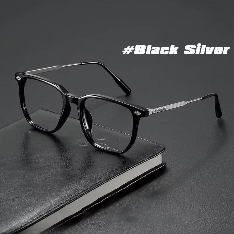 Fashion Anti Blue Light Glasses frame Men Business Square Myopia Prescription Eyeglasses for Women Large Frame Optical Eyewear ddmythur