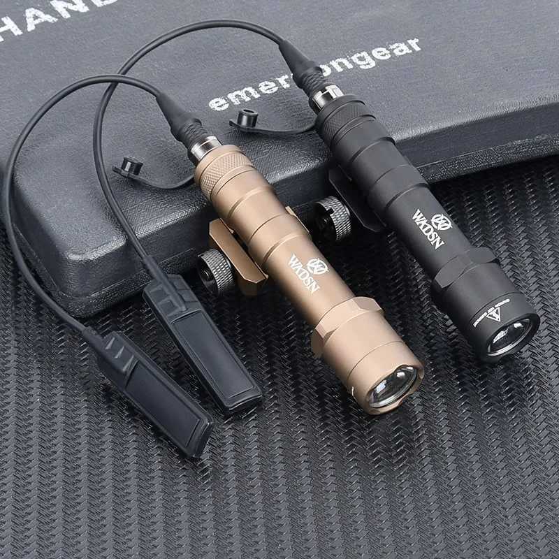Vadsn Airsoft M600 M600B Tactical Powerful Flashlight LED Hunting Weapon Scout Light Fit 20mm Pcatinny Rail Rifle Accessories W250722
