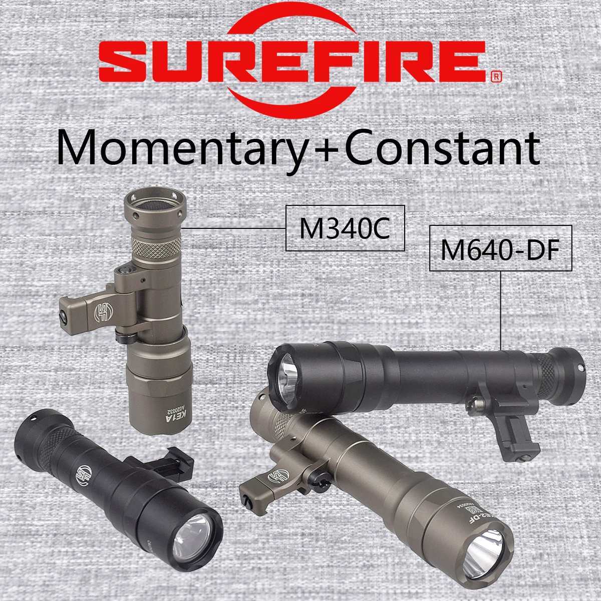 Surefire Offset M340C M640DF M340V M640V Weapon Scout Flashlight LED Airsoft Weapon 20mm Rail Mount Light M-lok Rail Adapter W250722